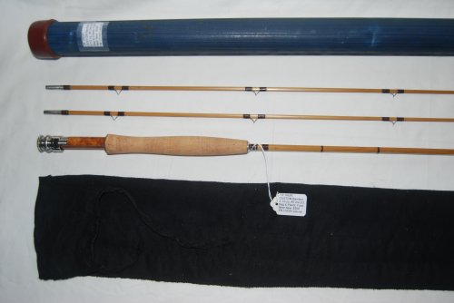 76 WEIR Custom Bamboo 4 1/3 oz. #5 line. 2/2. Butt is 6 in. shorter than tips; Bag & plastic tube. SOLD